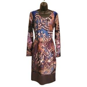 Save the Queen Y2K Renaissance Floral Long Sleeve Midi Dress